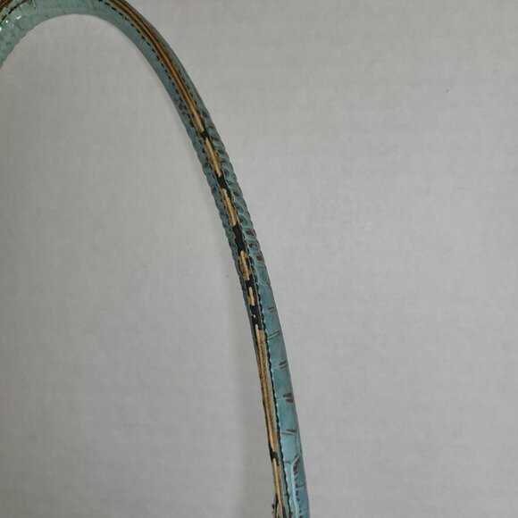 Tommy Hilfiger Vintage Y2K Croc Embossed Shoulder Purse Powder Blue - Picture 11 of 13